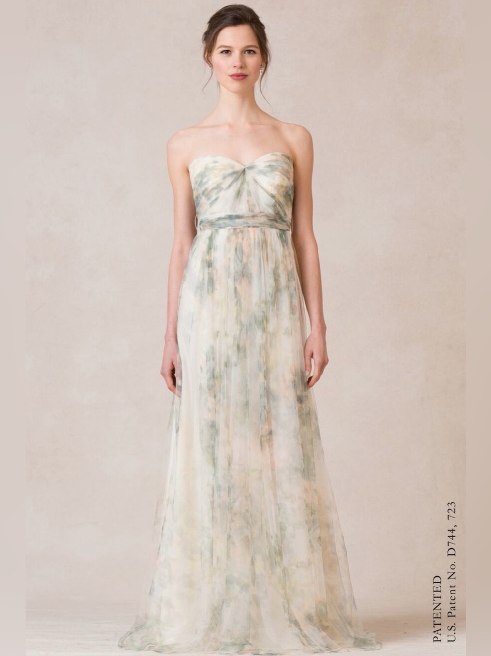 Jenny Yoo Multi Way Watercolor Nyla Convertible Gown Dress Size 4